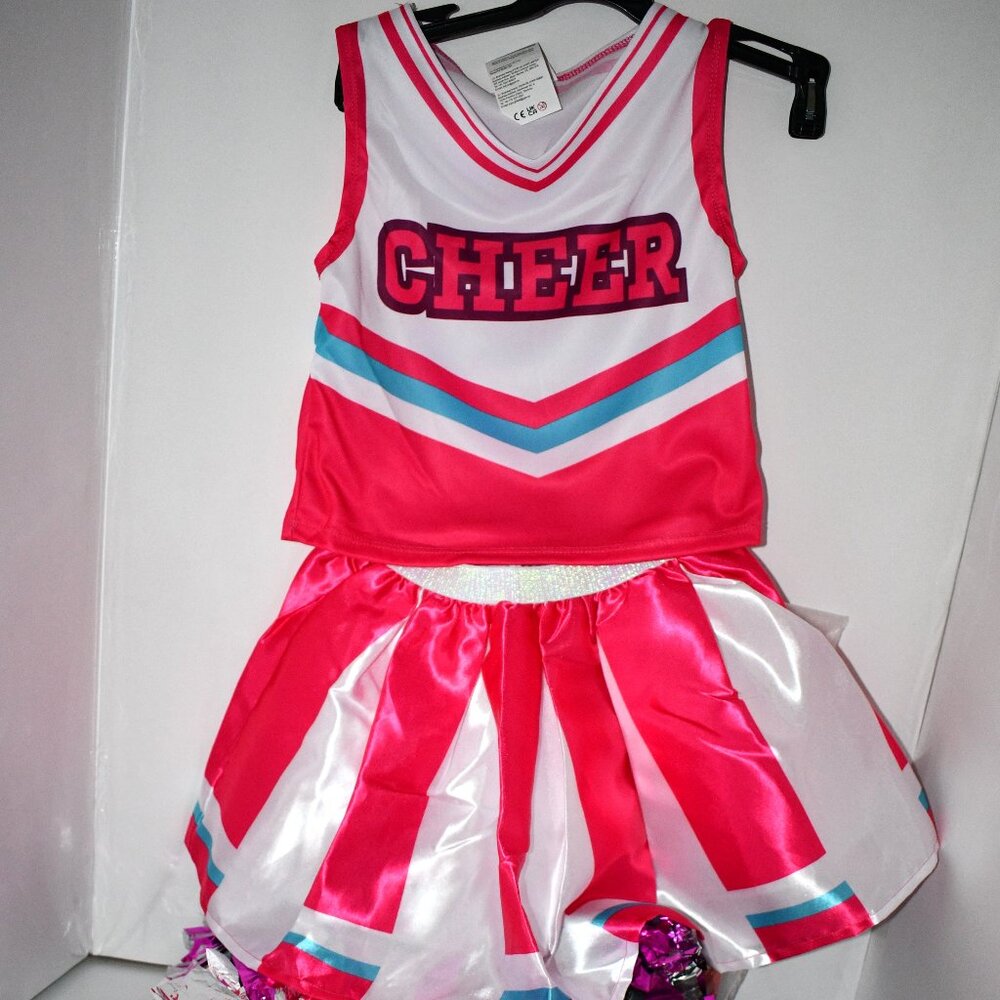 Pink and White Cheerleader Costume for Kids